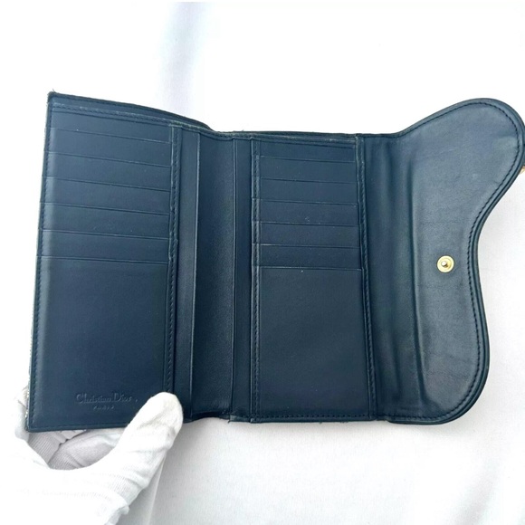 Authentic Dior Long Wallet Purse Saddle Trotter Canvas From 💝 - Picture 6 of 10